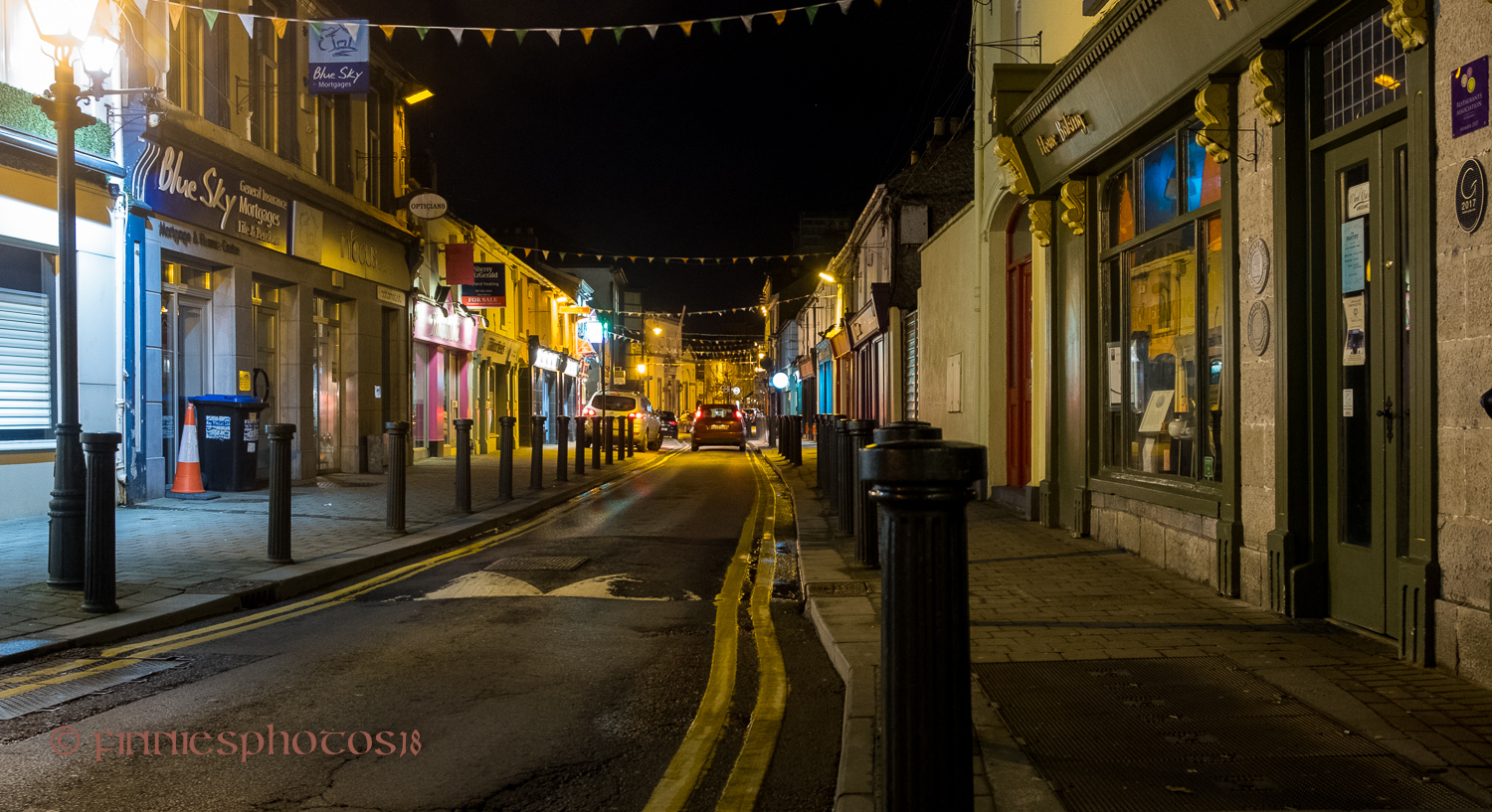 Portlaoise bei Nacht