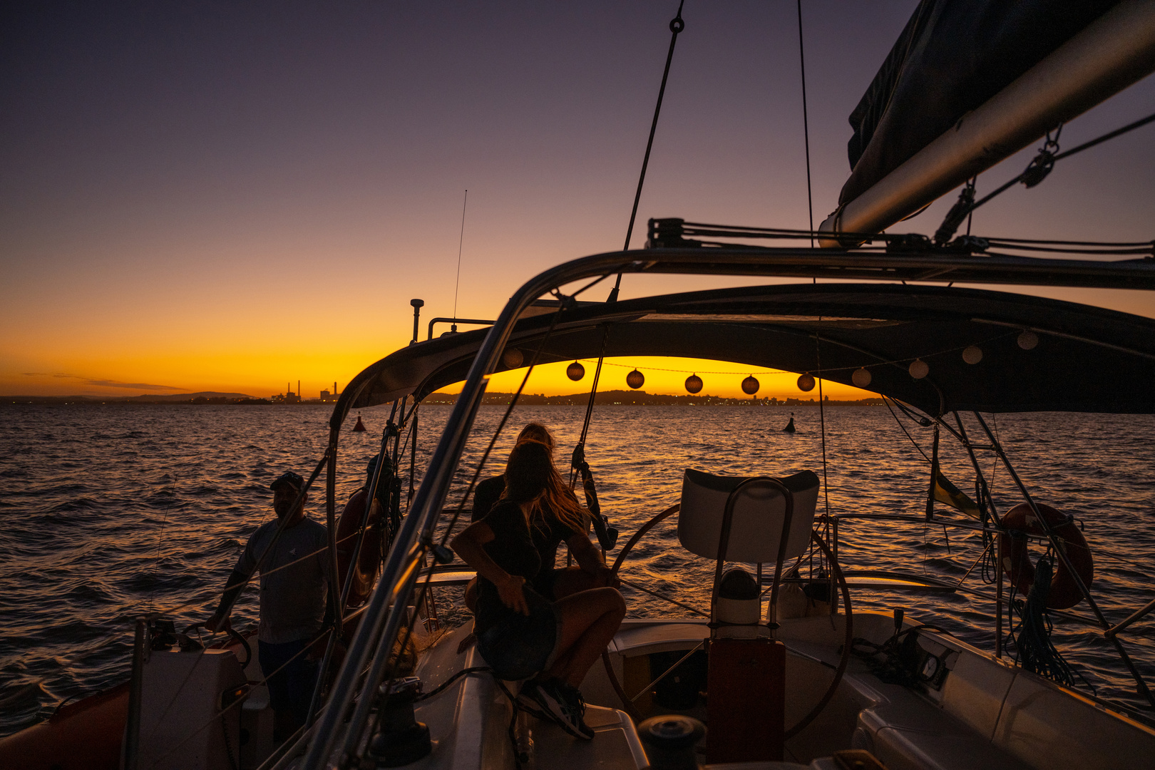 Porto Alegre - Sonnenuntergang auf dem Rio Guaiba