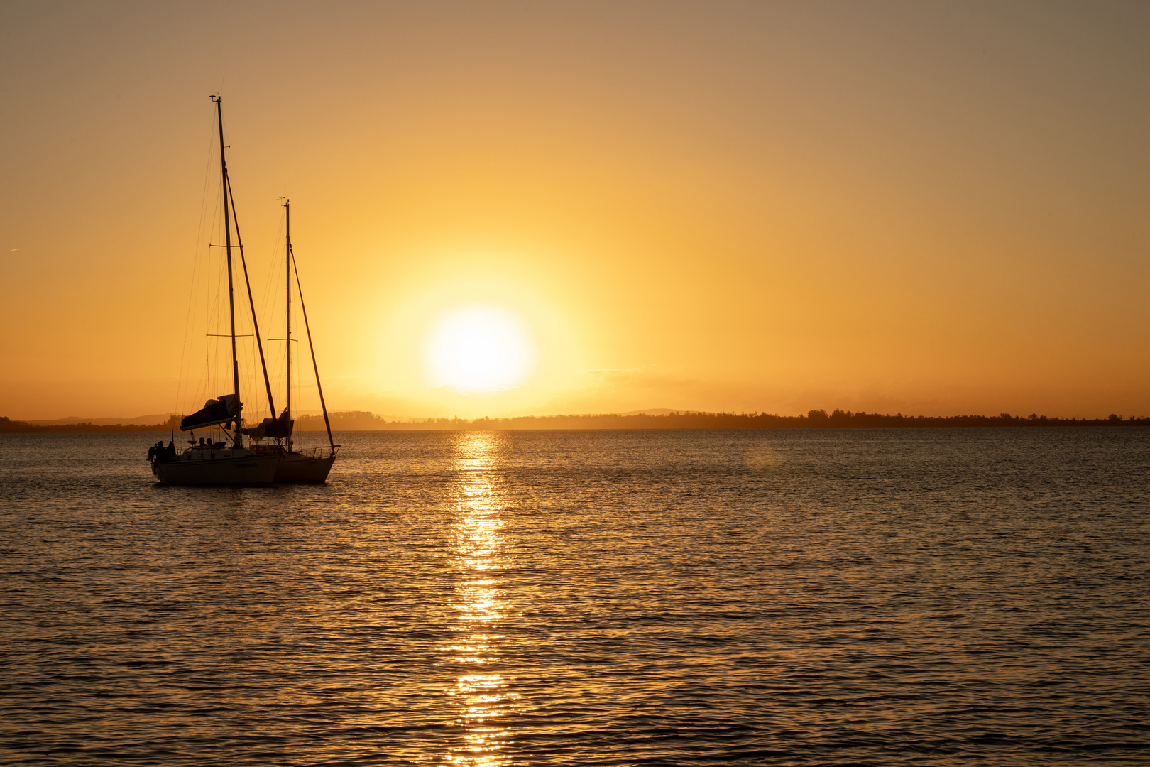 Porto Alegre - Sonnenuntergang auf dem Rio Guaiba