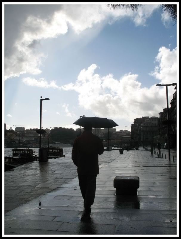 Porto an einem regenreichen Tag