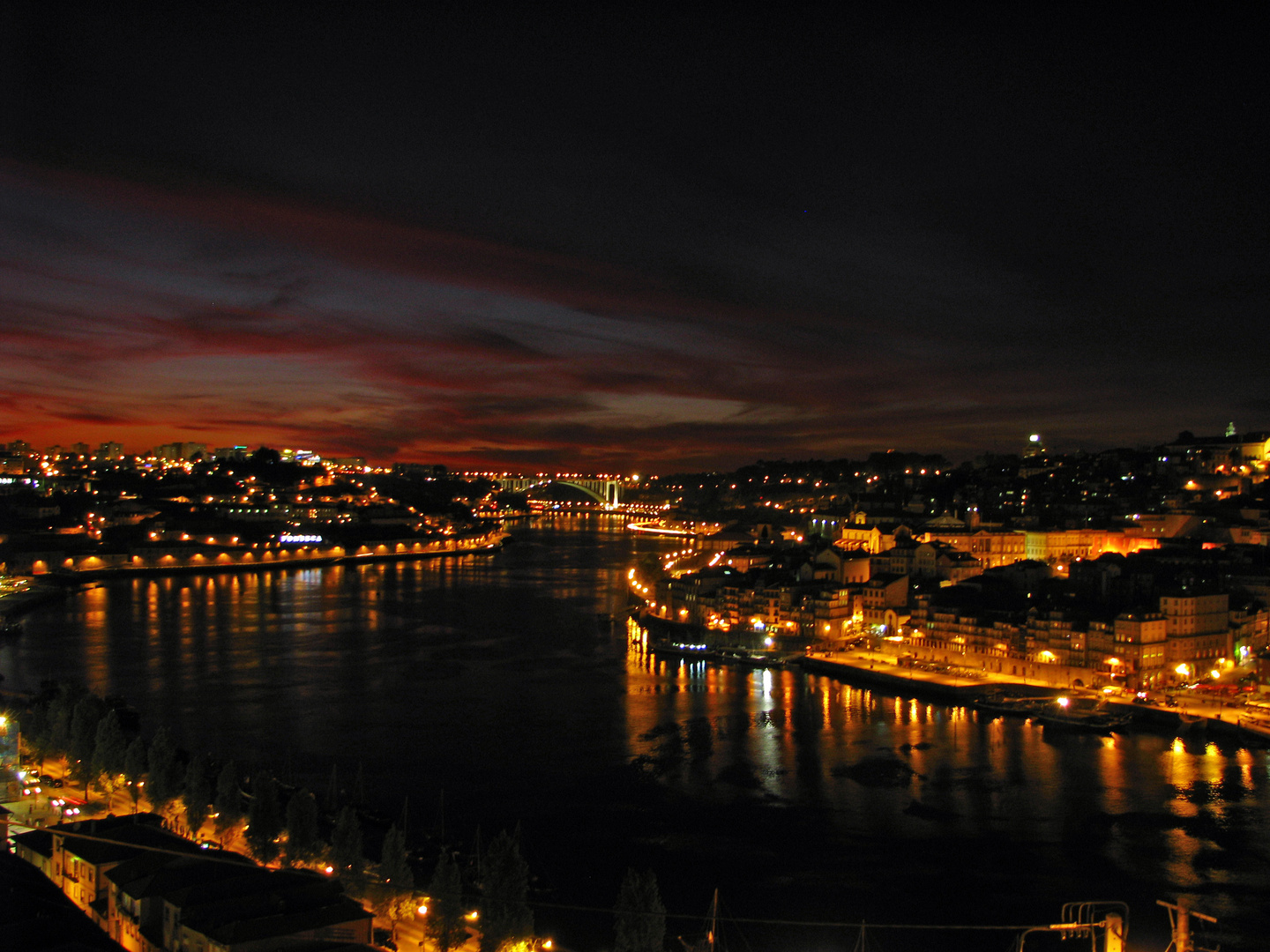 Porto at night