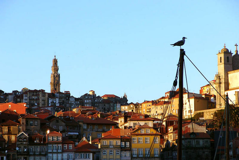 Porto bei Sonnenuntergang-Porto ao Pôr-do-Sol