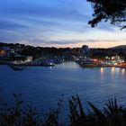 Porto Cristo - Blick auf den Hafen zur "blauen Stunde"