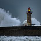 Porto im Februar im leichten Sturm