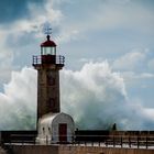 Porto, Leuchtturm "Molhe do Douro am 17.03.2018