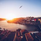 Porto - Panorama im Sonnenuntergang