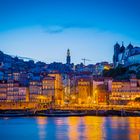 PORTO Ribeira bei Nacht