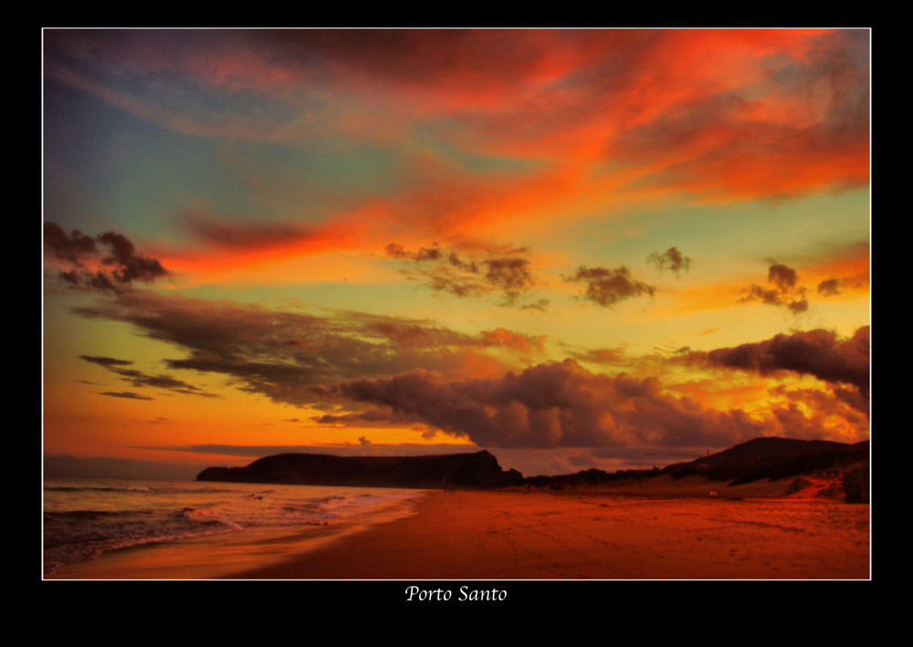 Porto Santo - stunning sunset