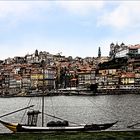 Portos Altstadt, die Ribeira, mit dem Douro von Gaia aus gesehen