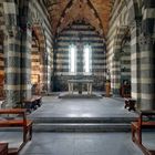 Portovenere, La Spezia, Italy. Interno chiesa di San Pietro