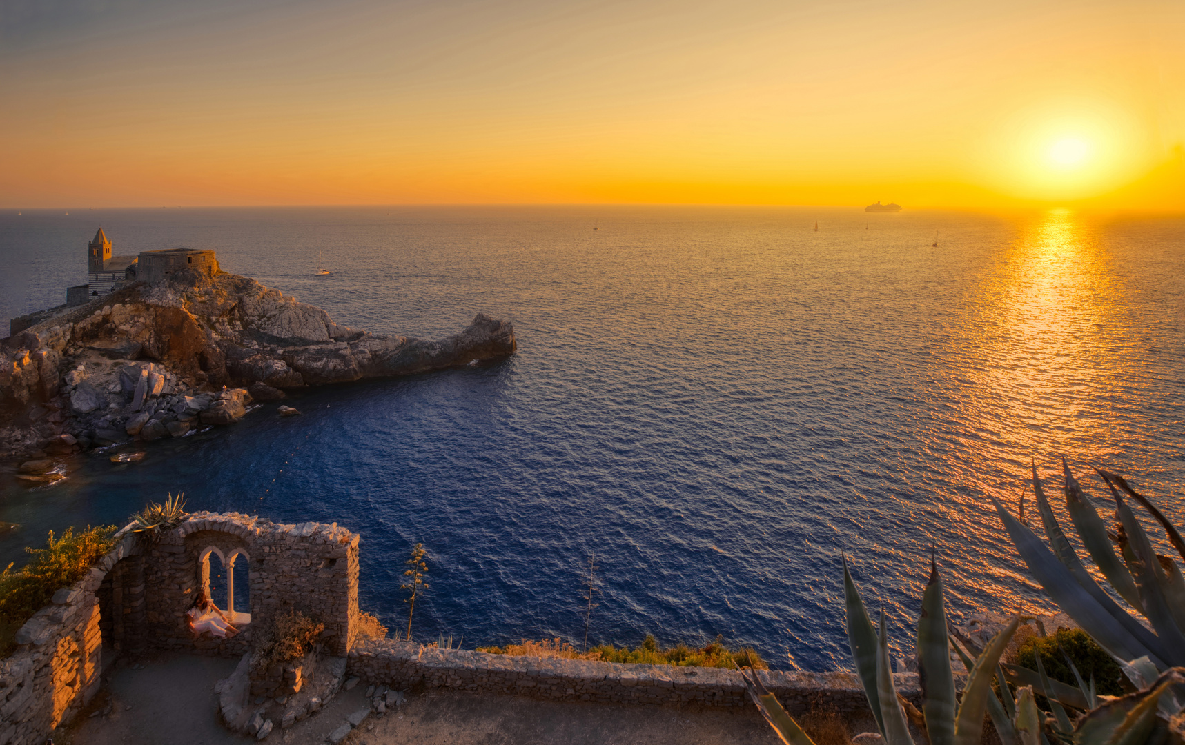 Portovenere - traumhafter Sonnenuntergang...