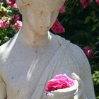 Porträt einer Dame mit Rose