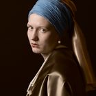 Porträt im Gemäldelook, Vermeer