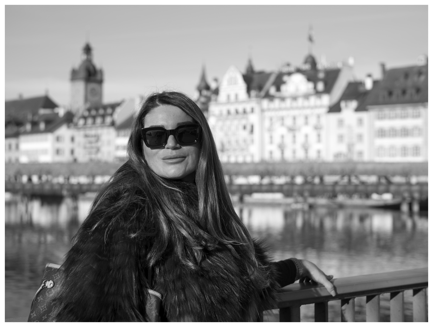 Portrait auf der Seebrücke in Luzern