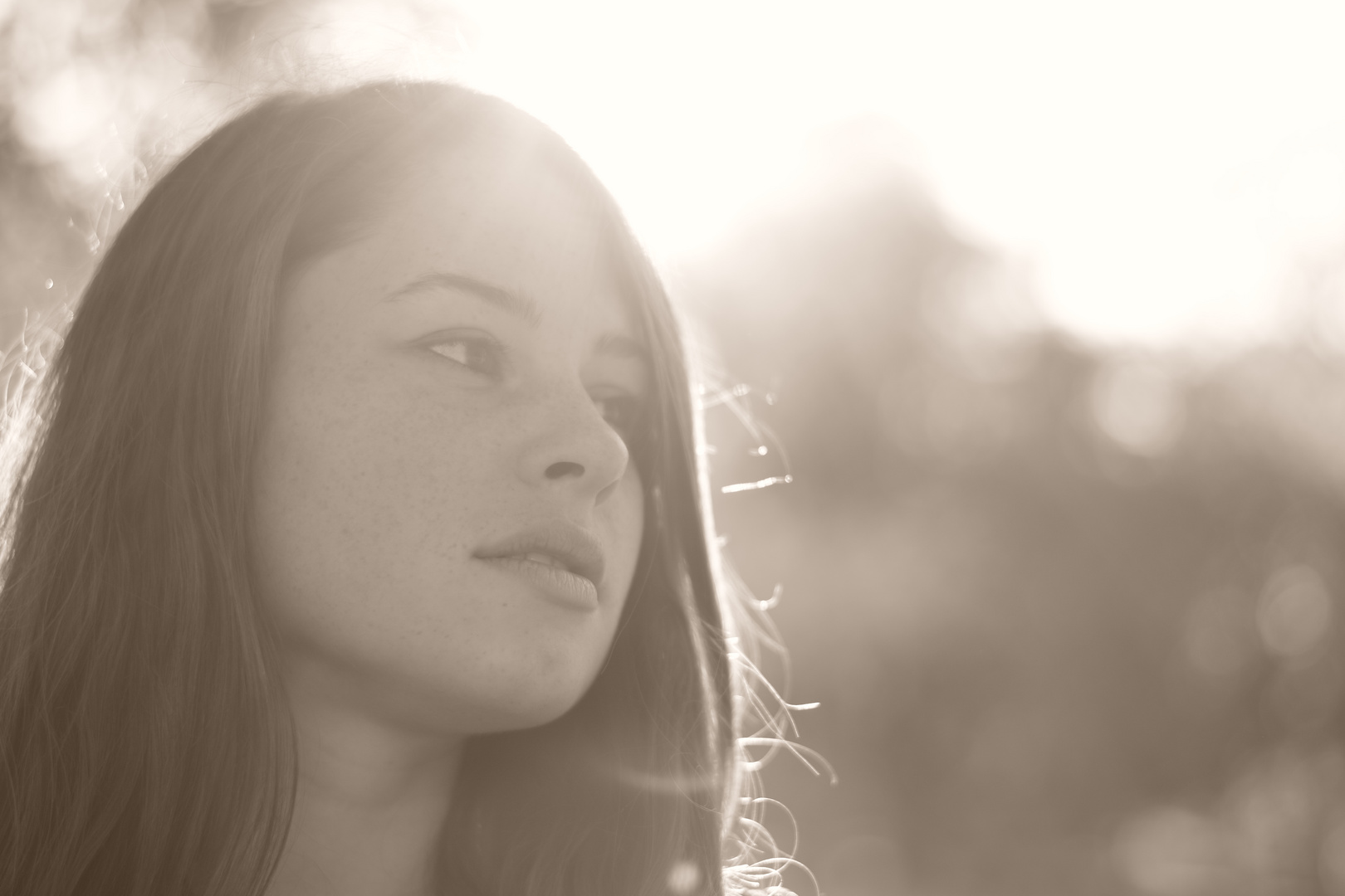 Portrait bei Gegenlicht