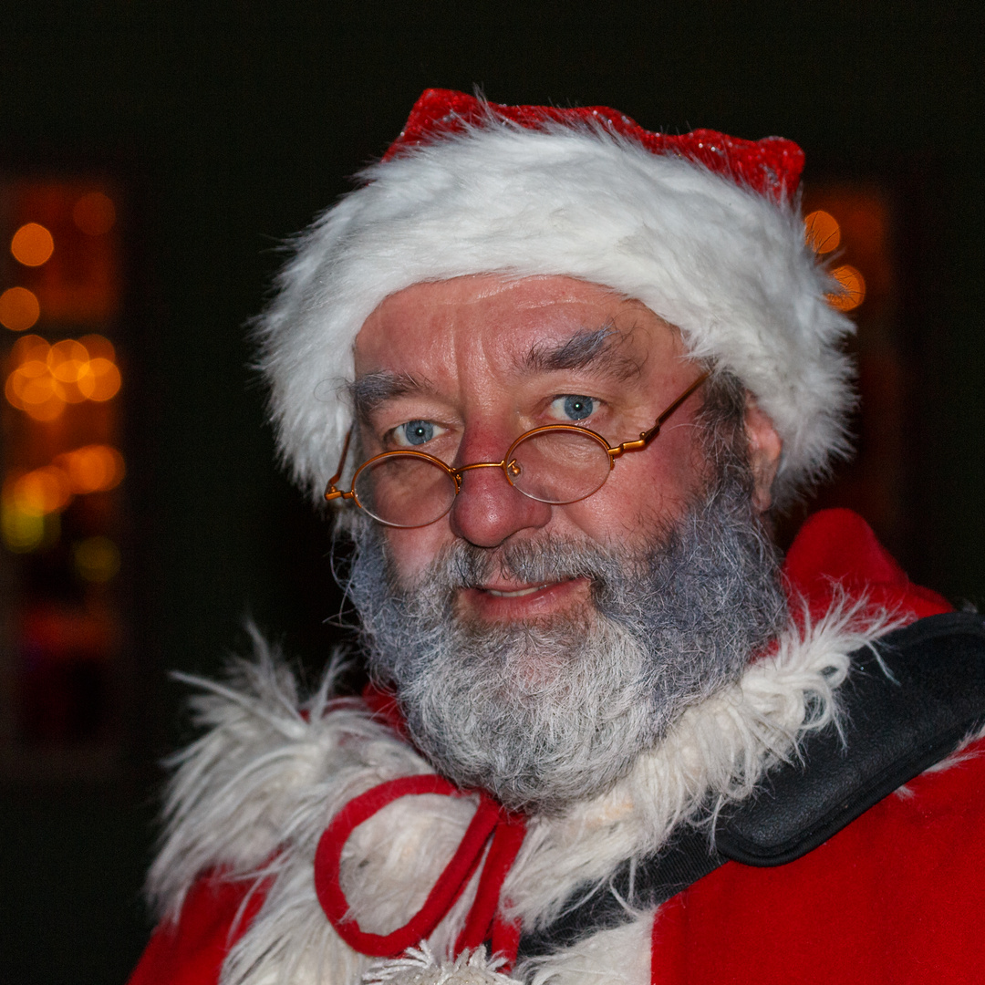 Portrait des "echten" Weihnachtsmann Foto & Bild gratulation und