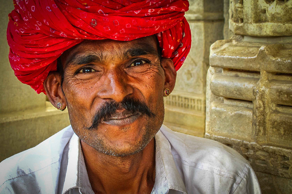 Portrait d'un gardien de temple