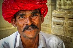 Portrait d'un gardien de temple