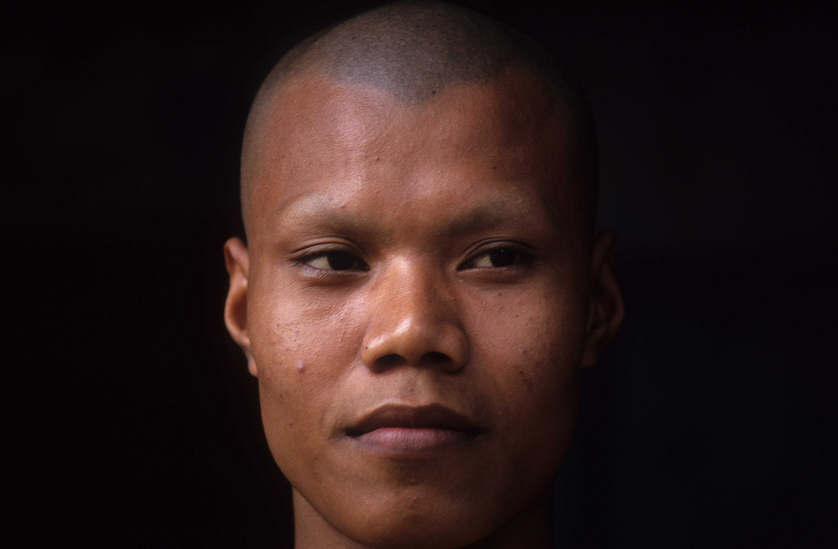Portrait eines buddhistischen Mönchs in Vietnam