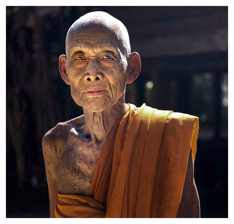 Portrait eines kambodschanischen Mönches