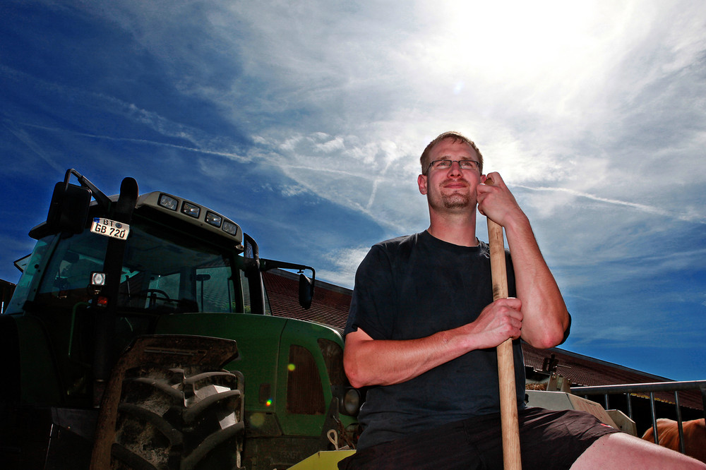 Portrait eines Landwirtes