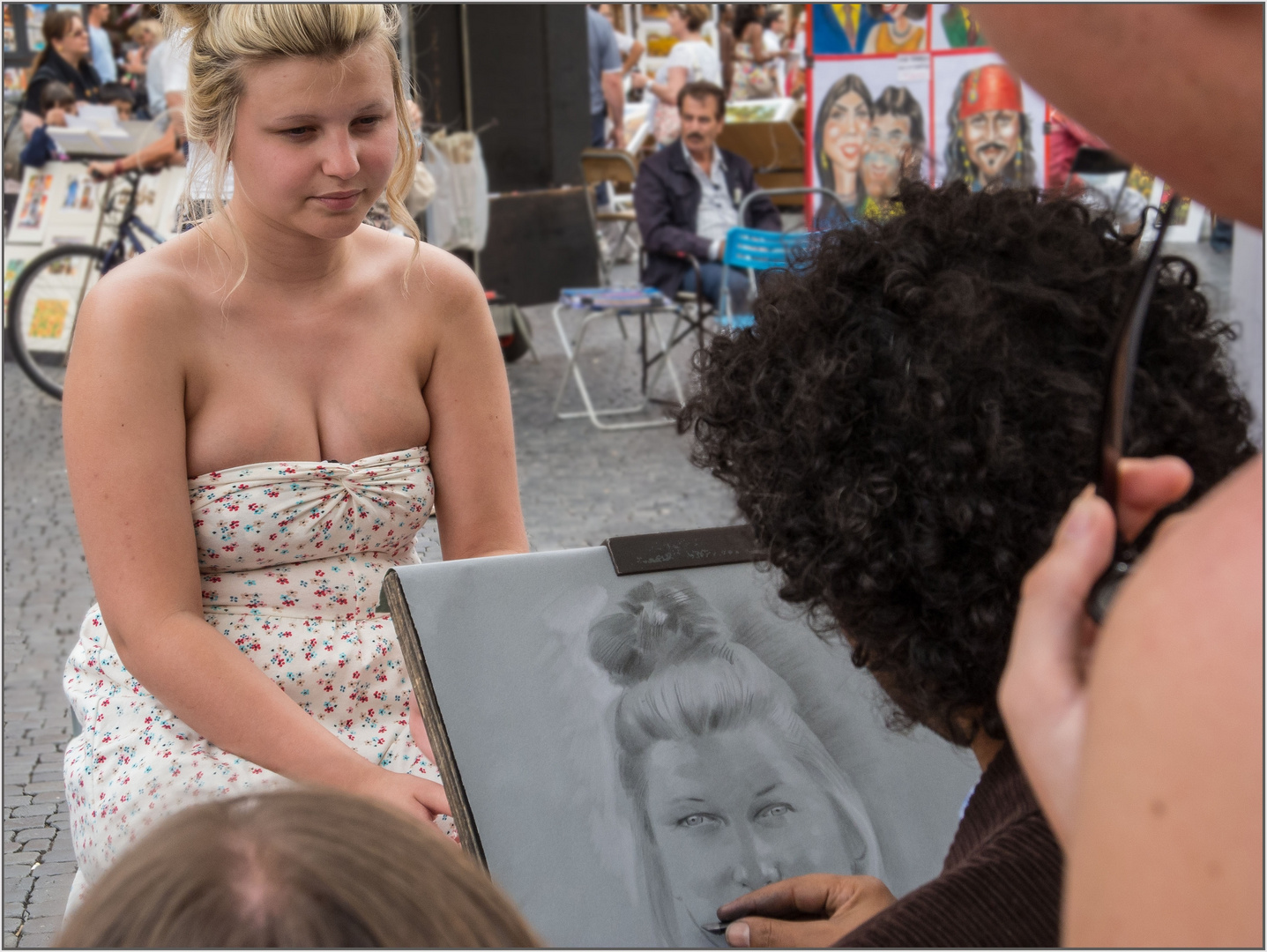 Portrait eines Straßenkünstlers