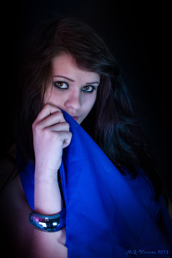 Portrait en bleu