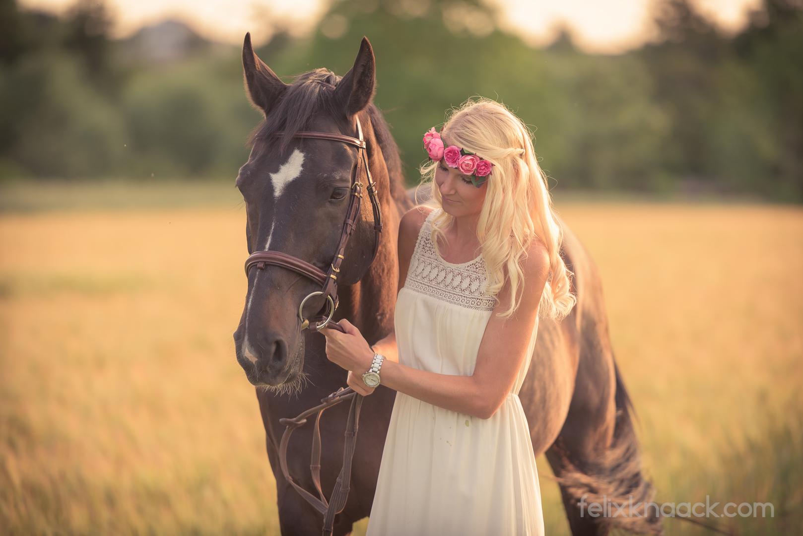 Portrait Frau und Pferd-1