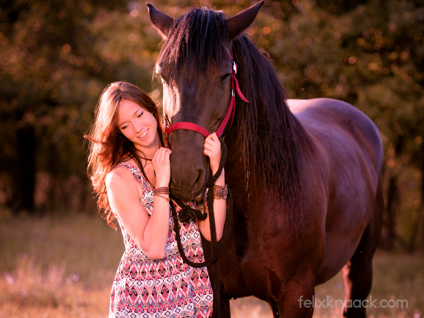 Portrait Frau und Pferd-2