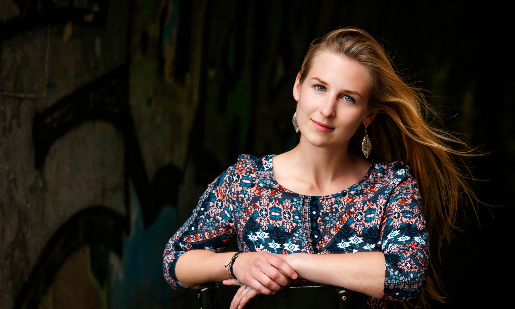 -Portrait im Fahrradtunnel-