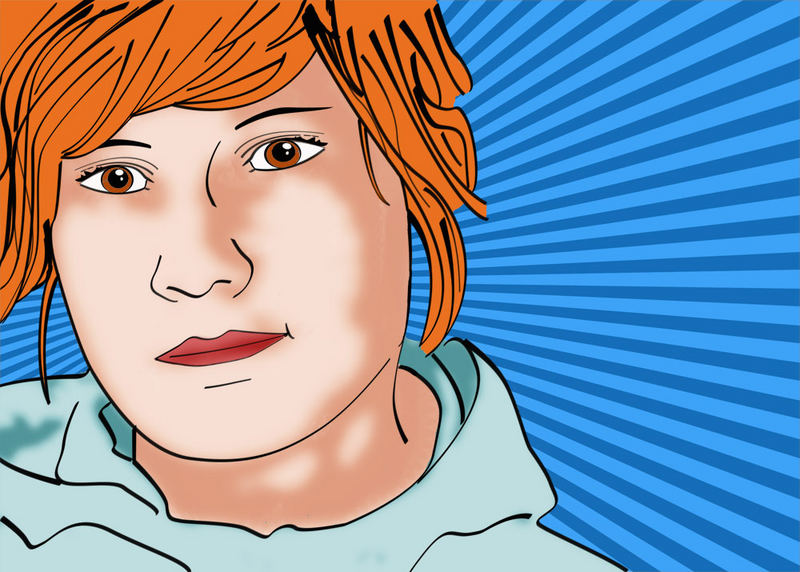 Portrait im Popart Stil...mein erster Versuch