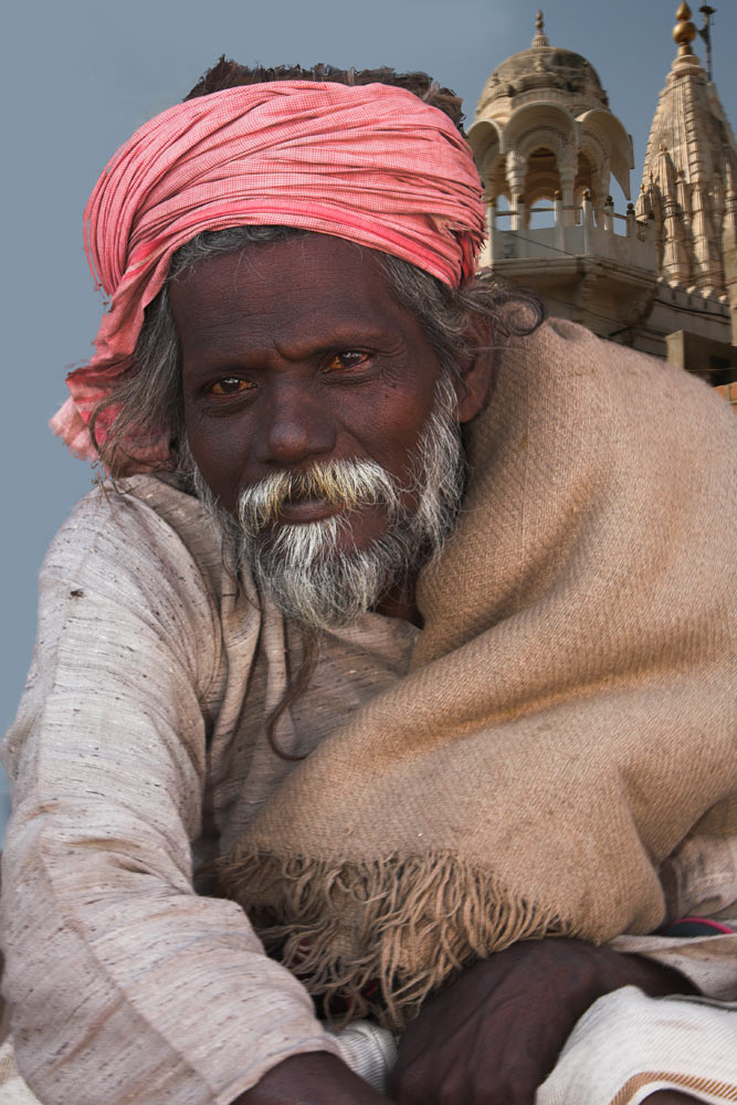 Portrait Indien Nr. 1967, Mann in Bikaner