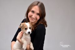 Portrait mit Hund