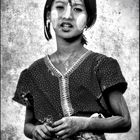 Portrait of a Burmese girl