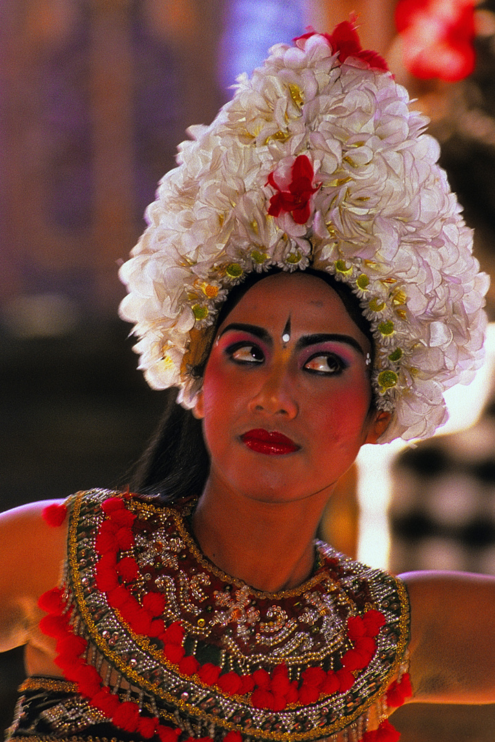 Portrait of a Legong dancing girl