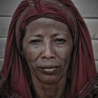 Portrait of a woman on the market