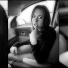 portrait session in a car