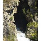 Portrait vom Christuskopf am 1. Wasserfall in Rein in Taufers