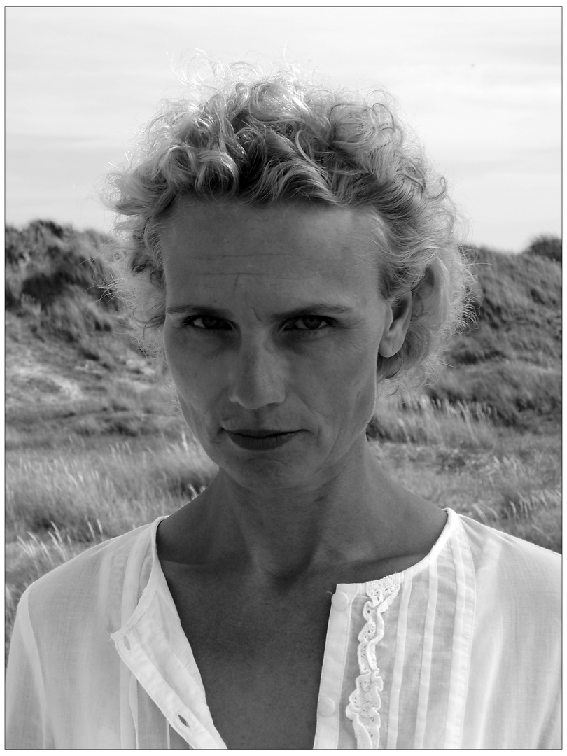 Portrait von Anke am Strand von St. Peter Ording (2)