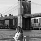 Portrait vor Brooklyn Bridge