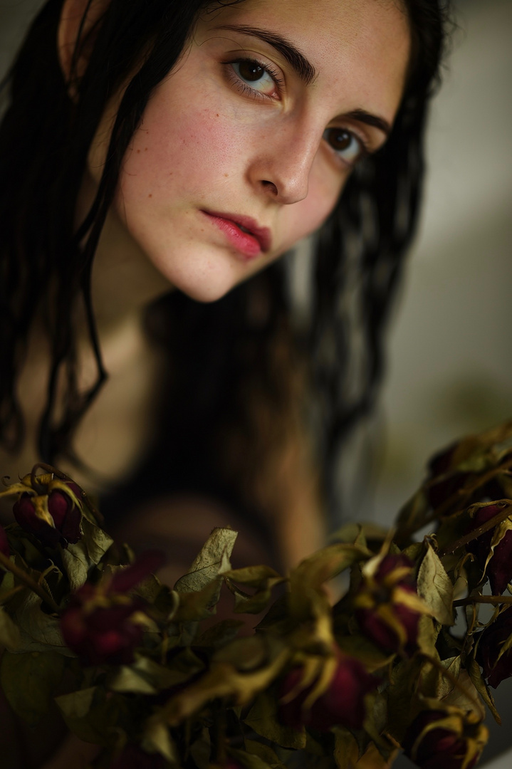 portrait with roses 