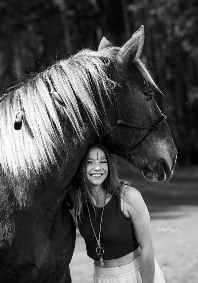 Portrait with the horse