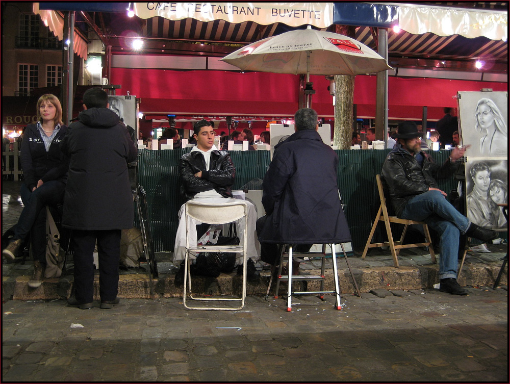 Portraitmaler auf dem Montmartre