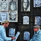 Portraitmaler in den Straßen von Krakau