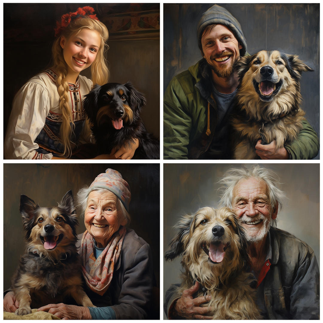 Portraits mit Hund