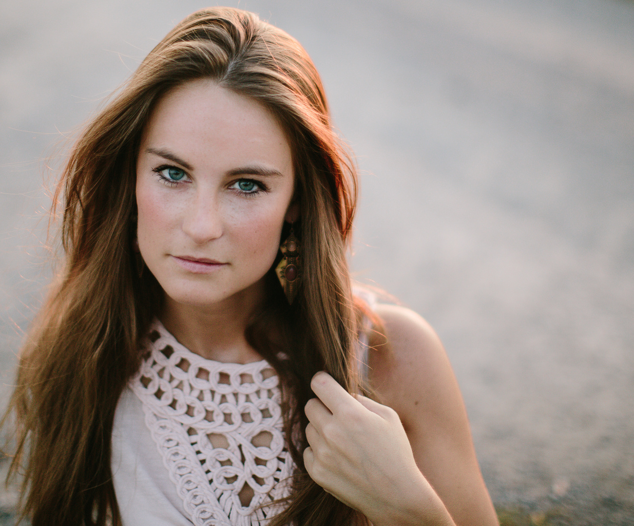 Portraitshooting bei Sonnenuntergang