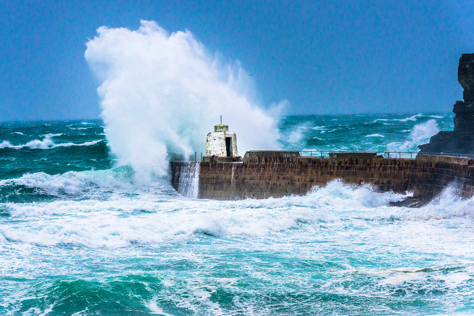 Portreath bei Sturm