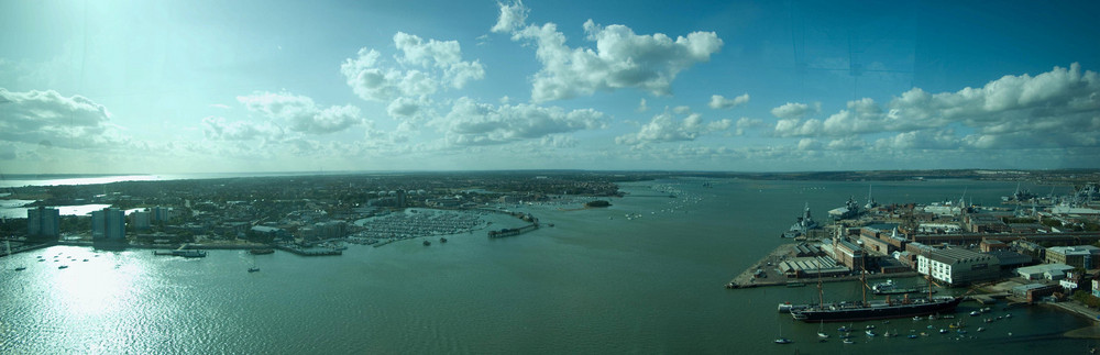 Portsmouth vom Spinnaker-Tower