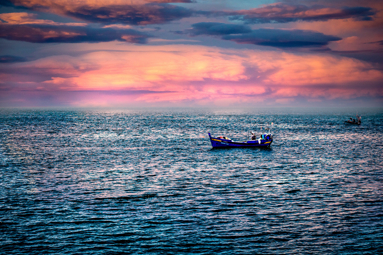 Portugal_Fischerboot_Sonnenuntergang