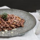 Portwein Pilzrisotto